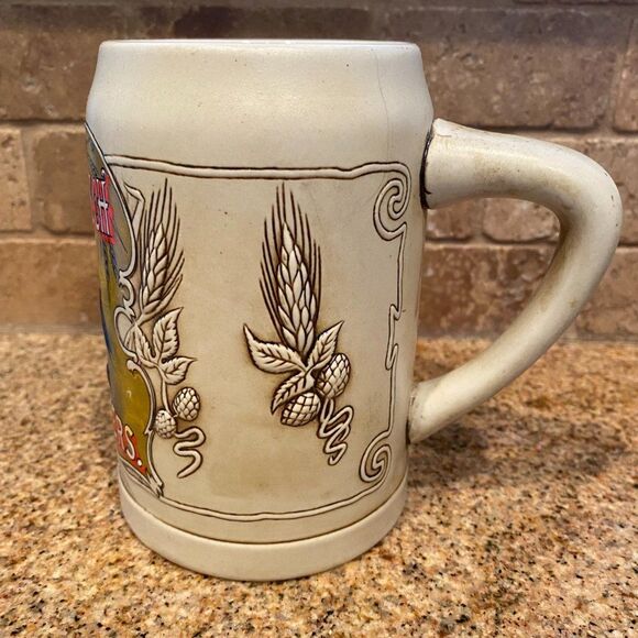 1991 Anheuser-Busch Eagle USA Budweiser Bottled Beer Stein Ceramic Mug Stein - Picture 3 of 5